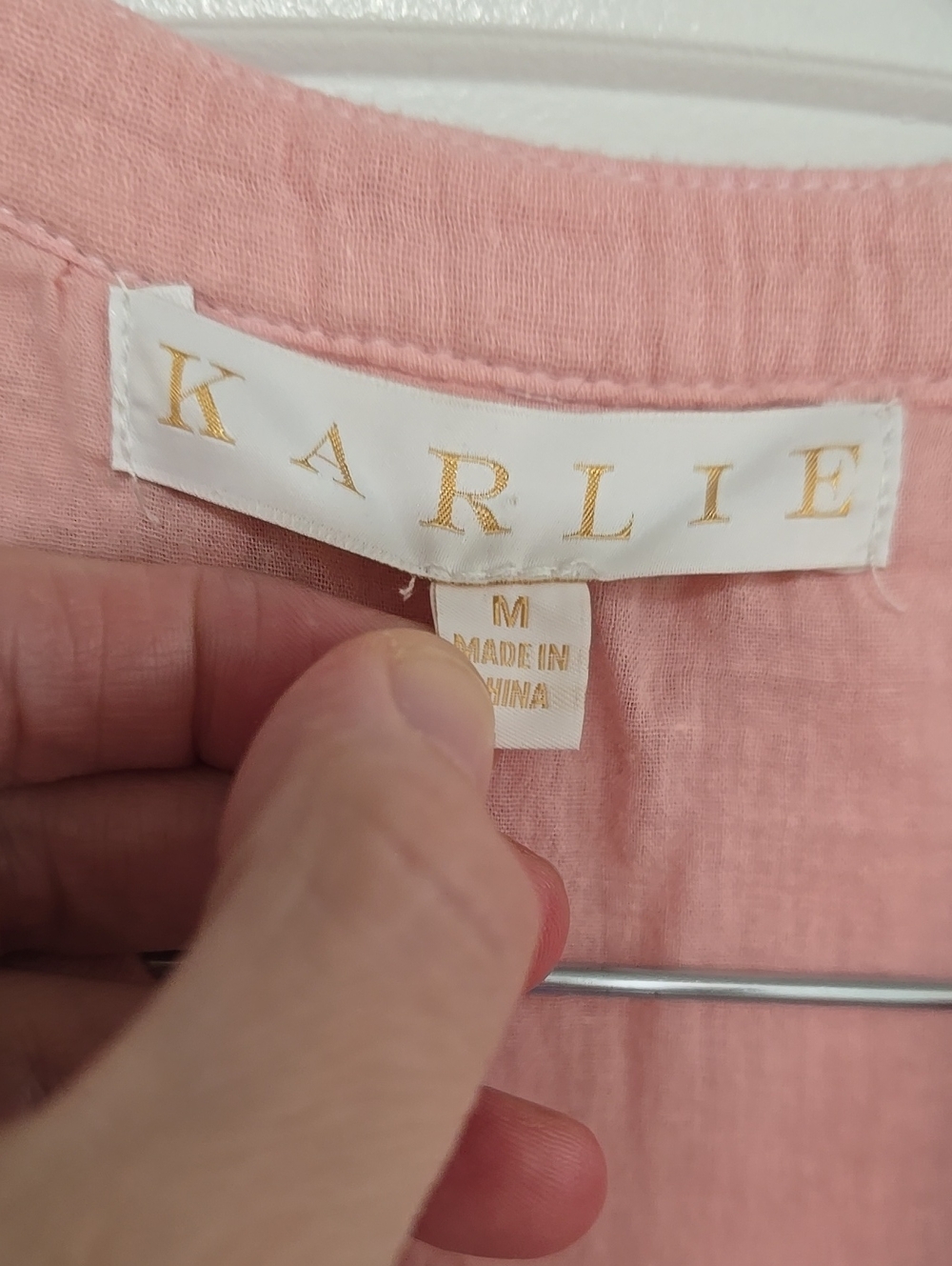 KARLIE Ombre Costal Cotton Gauze Shift Dress - Picture 3 of 6